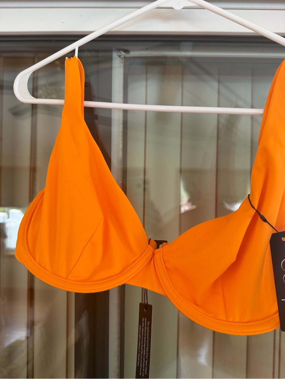 CUUP Bright Orange The Scoop Underwire Bikini Top - Picture 3 of 7
